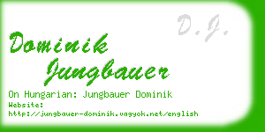 dominik jungbauer business card